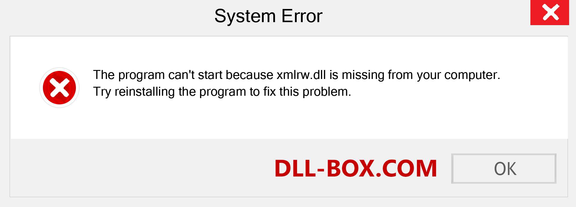  xmlrw.dll file is missing?. Download for Windows 7, 8, 10 - Fix  xmlrw dll Missing Error on Windows, photos, images